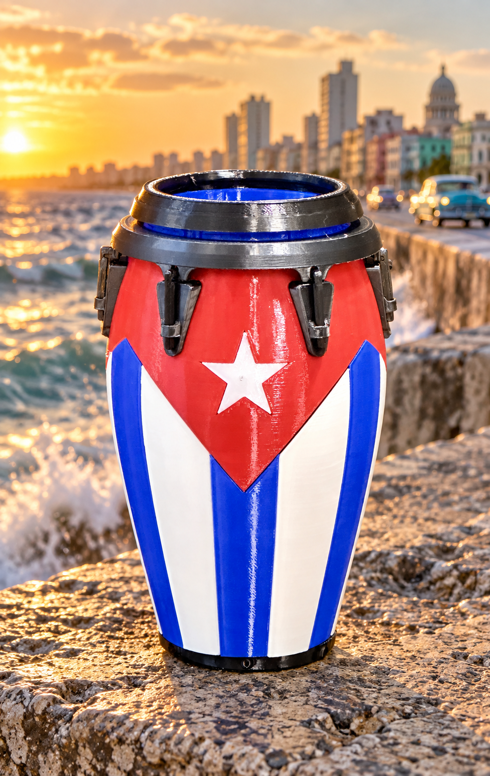 Cuba conga at El Malecón